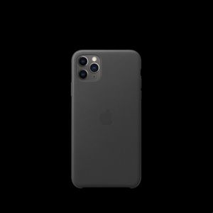 iPhone 11 Pro Max Leather Case - Black